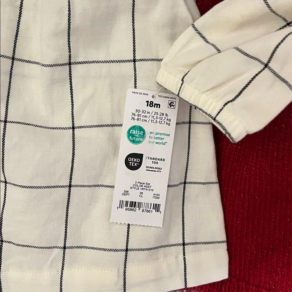 Infant girls Holiday outfit bundle-2 dresses and a plaid top 18 months NWT